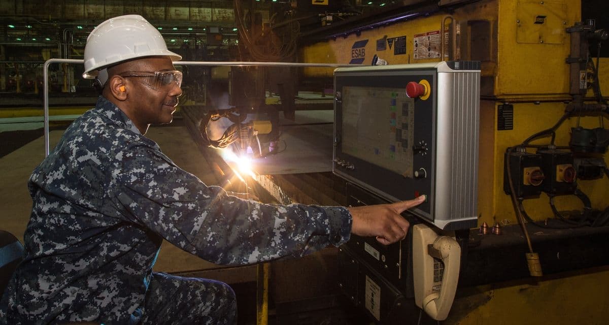 INGALLS SHIPBUILDING BEGINS FABRICATION OF DESTROYER FRANK E. PETERSEN JR. (DDG 121)