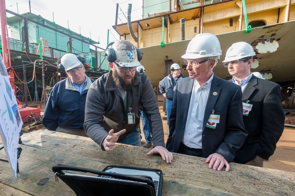 HII HOSTS REP. JOE COURTNEY AT NEWPORT NEWS SHIPBUILDING