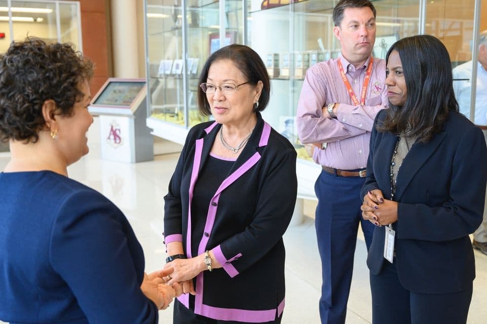 HUNTINGTON INGALLS INDUSTRIES HOSTS SEN. MAZIE HIRONO AT NEWPORT NEWS SHIPBUILDING