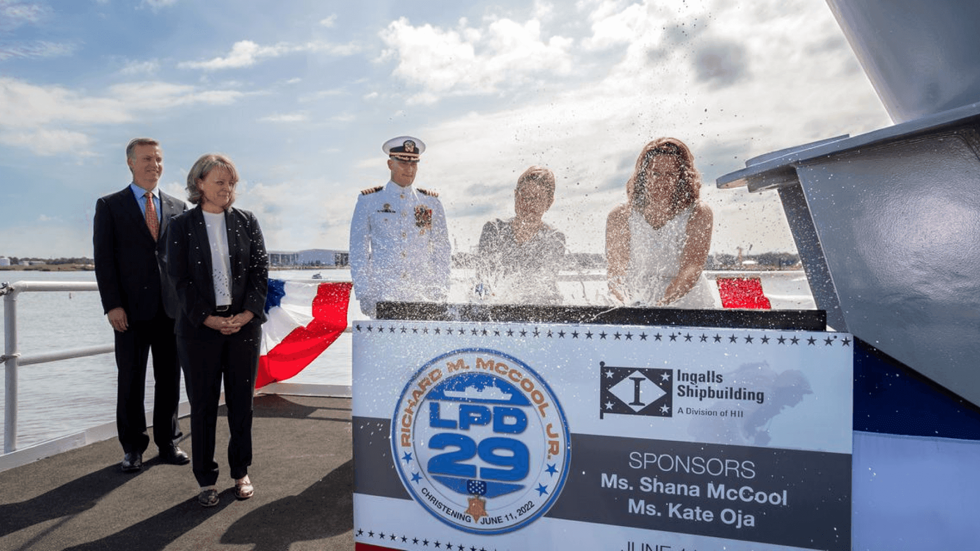 HII Christens Richard M. McCool Jr. (LPD 29)