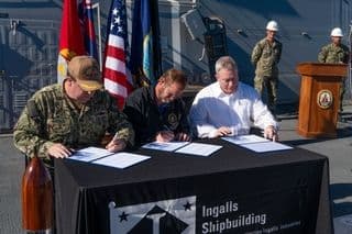 HII DELIVERS GUIDED MISSILE DESTROYER FRANK E. PETERSEN JR. (DDG 121) TO U.S. NAVY