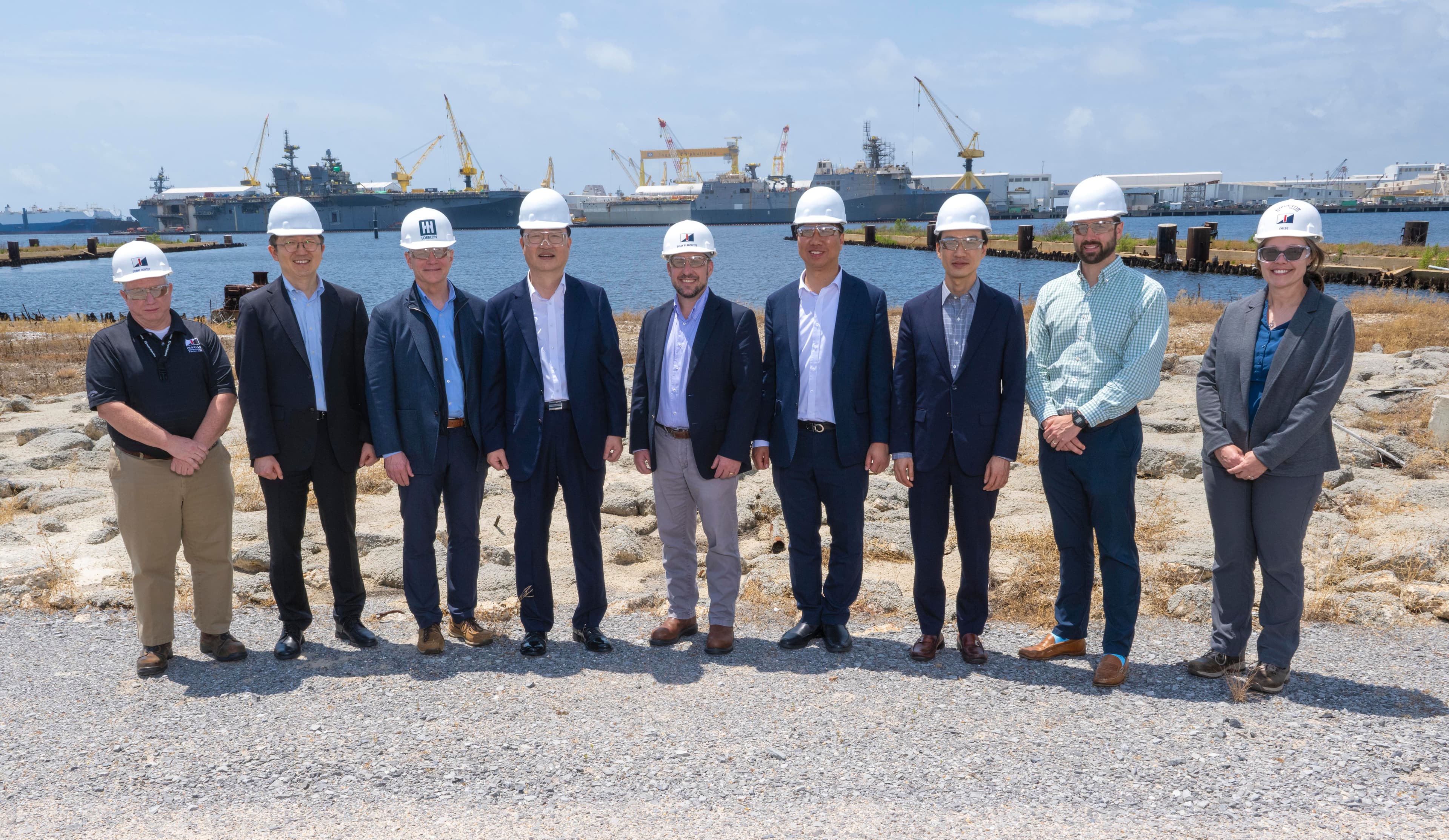 HII Hosts HD Hyundai Heavy Industries Leaders at Ingalls Shipbuilding