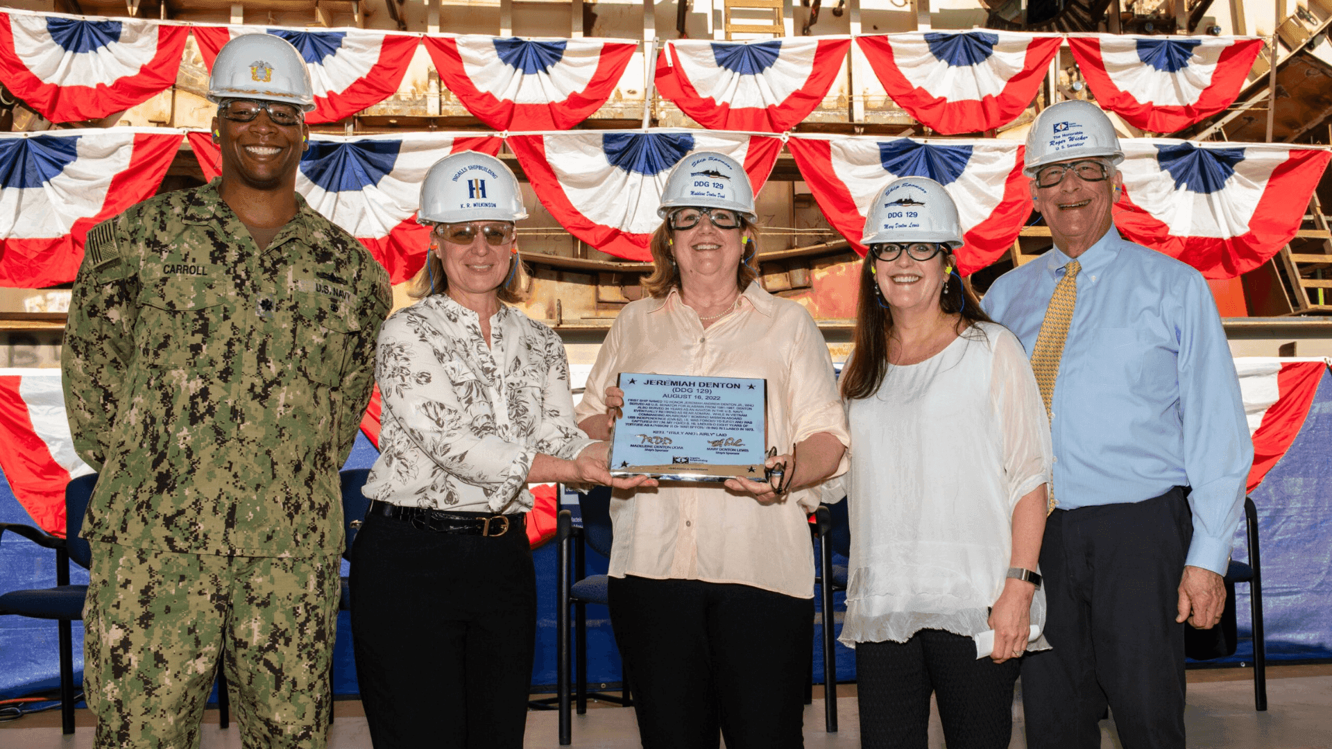 HII’s Ingalls Shipbuilding Authenticates Keel of Destroyer Jeremiah Denton (DDG 129)