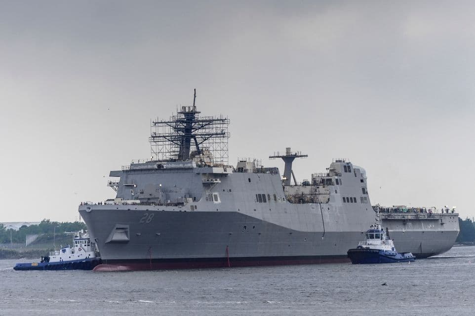 VIDEO RELEASE--INGALLS SHIPBUILDING LAUNCHES AMPHIBIOUS TRANSPORT DOCK FORT LAUDERDALE (LPD 28)