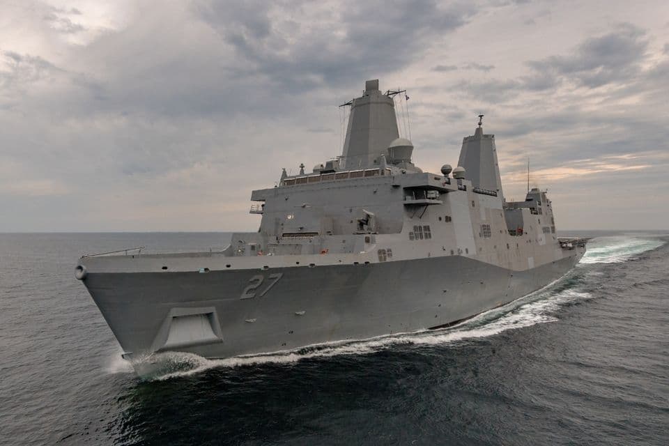 HUNTINGTON INGALLS INDUSTRIES SUCCESSFULLY COMPLETES BUILDER’S TRIALS FOR AMPHIBIOUS TRANSPORT DOCK PORTLAND (LPD 27)