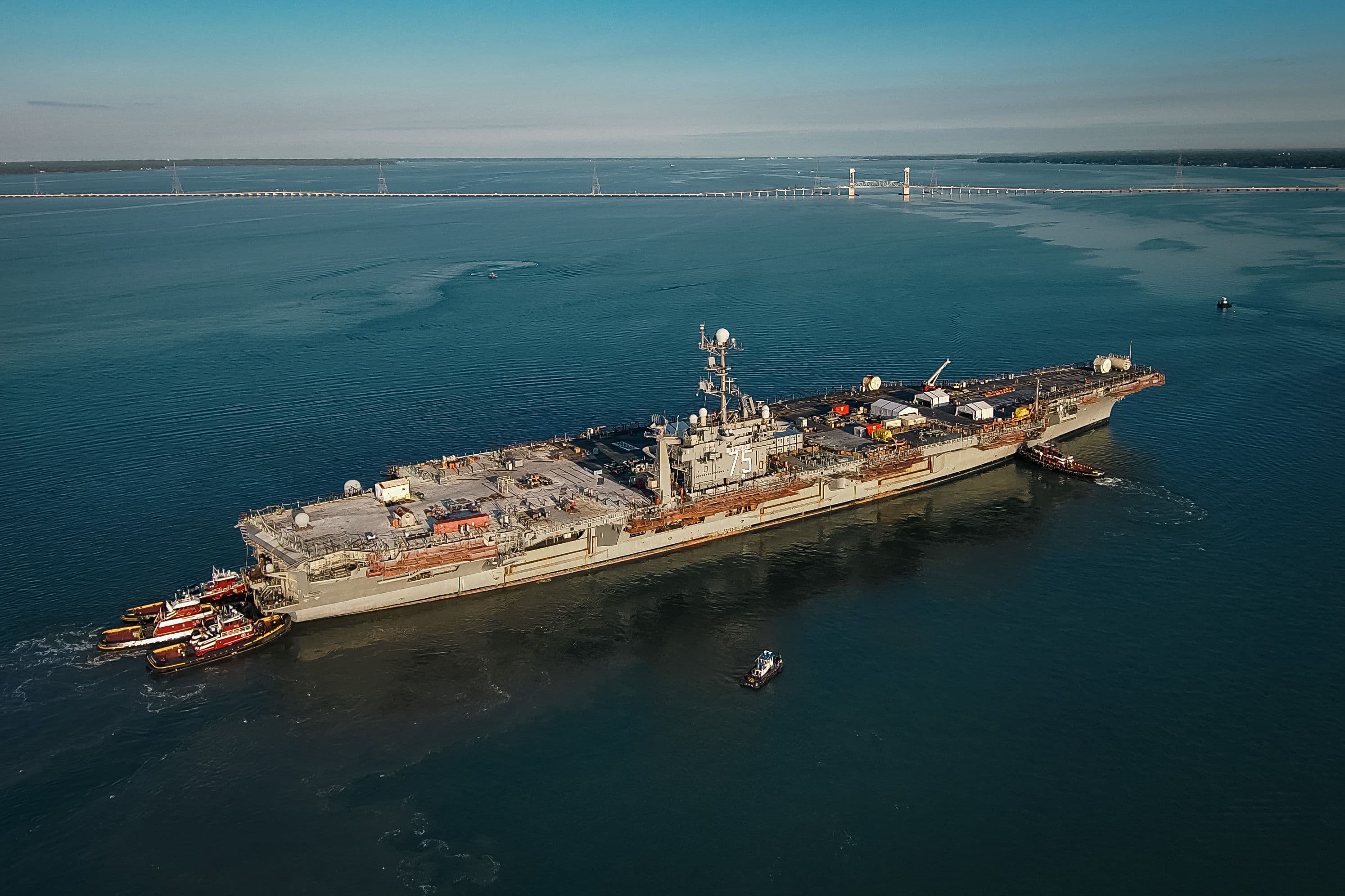 USS Harry S. Truman (CVN 75) Arrives at HII’s Newport News Shipbuilding to Start its Refueling and Complex Overhaul